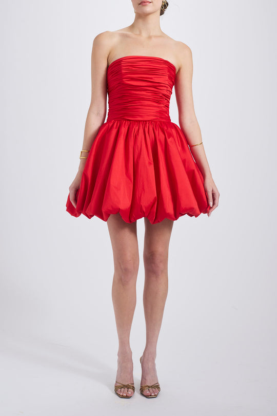 Taffeta Mini Dress, $350, dress from Collection Evening by Amsale, Fabric: taffeta