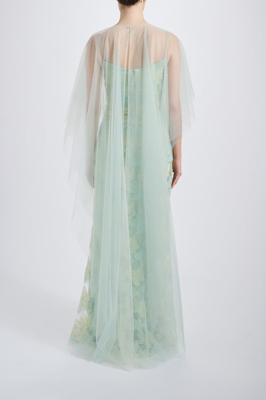 Tulle Cape, $225, dress from Collection Evening by Amsale, Fabric: tulle