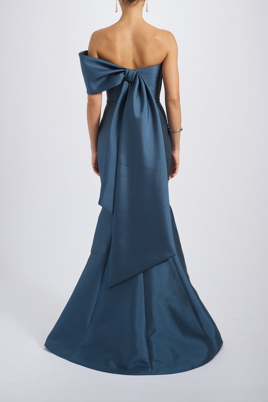 Asymmetric Bow Gown, $1,100, dress from Collection Evening by Amsale, Fabric: mikado