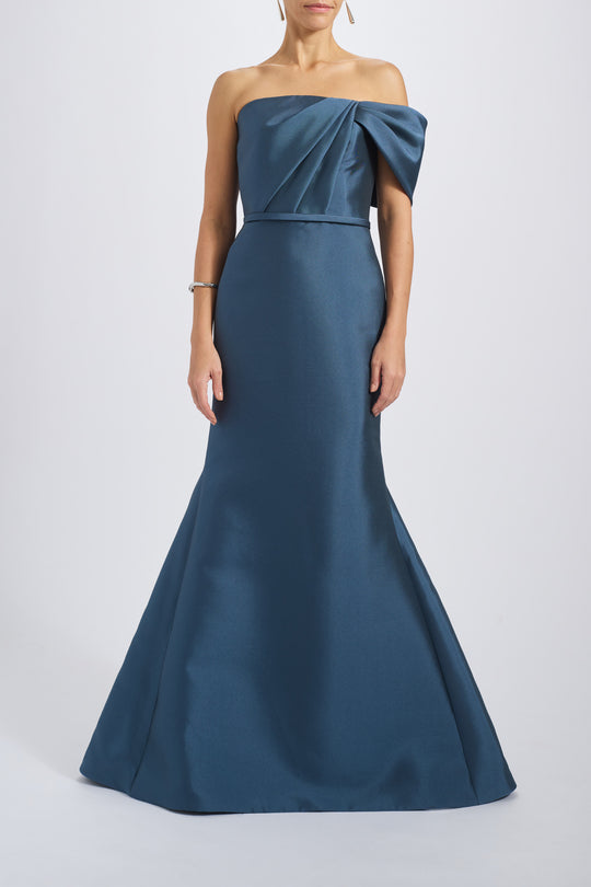 Asymmetric Bow Gown, $1,100, dress from Collection Evening by Amsale, Fabric: mikado