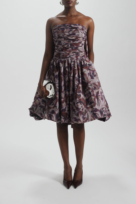 Drop-Waist Bubble Hem Dress, $2,425, dress from Collection Evening by Amsale, Fabric: taffeta