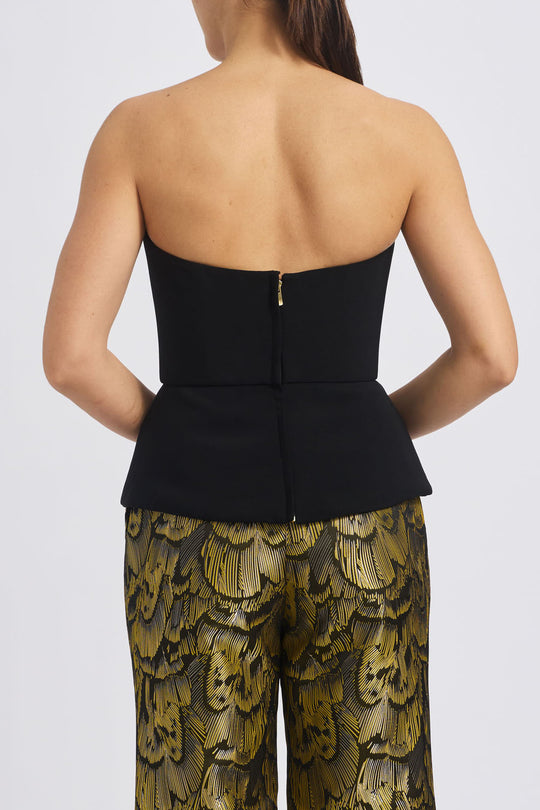 Crepe Bustier, $295, dress from Collection Evening by Amsale, Fabric: crepe