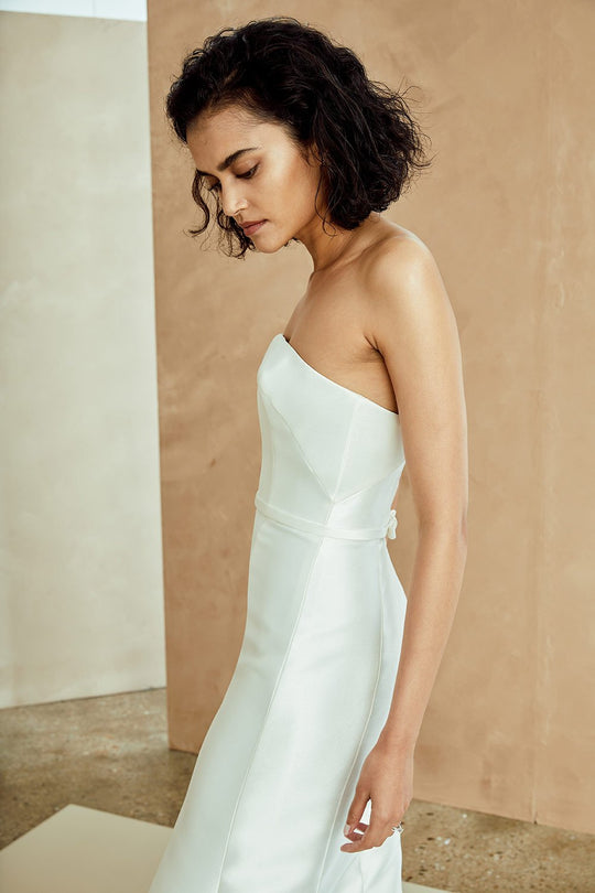 Kielle, $2,695, dress from Collection Bridal by Nouvelle Amsale